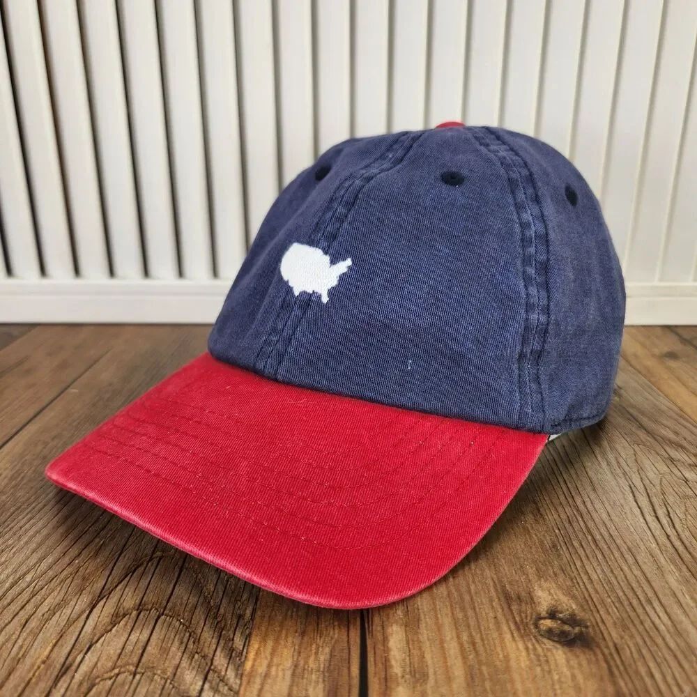 Wembley USA Strapback Dad Hat Cap Red White Blue Woven Cotton Patriotic Holiday
